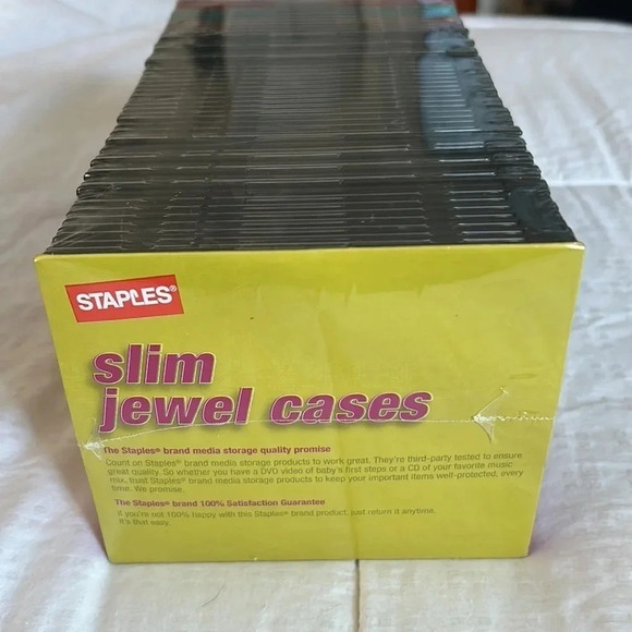 Staples slim jewel cases 50 cases 5MM thick - Picture 4 of 5